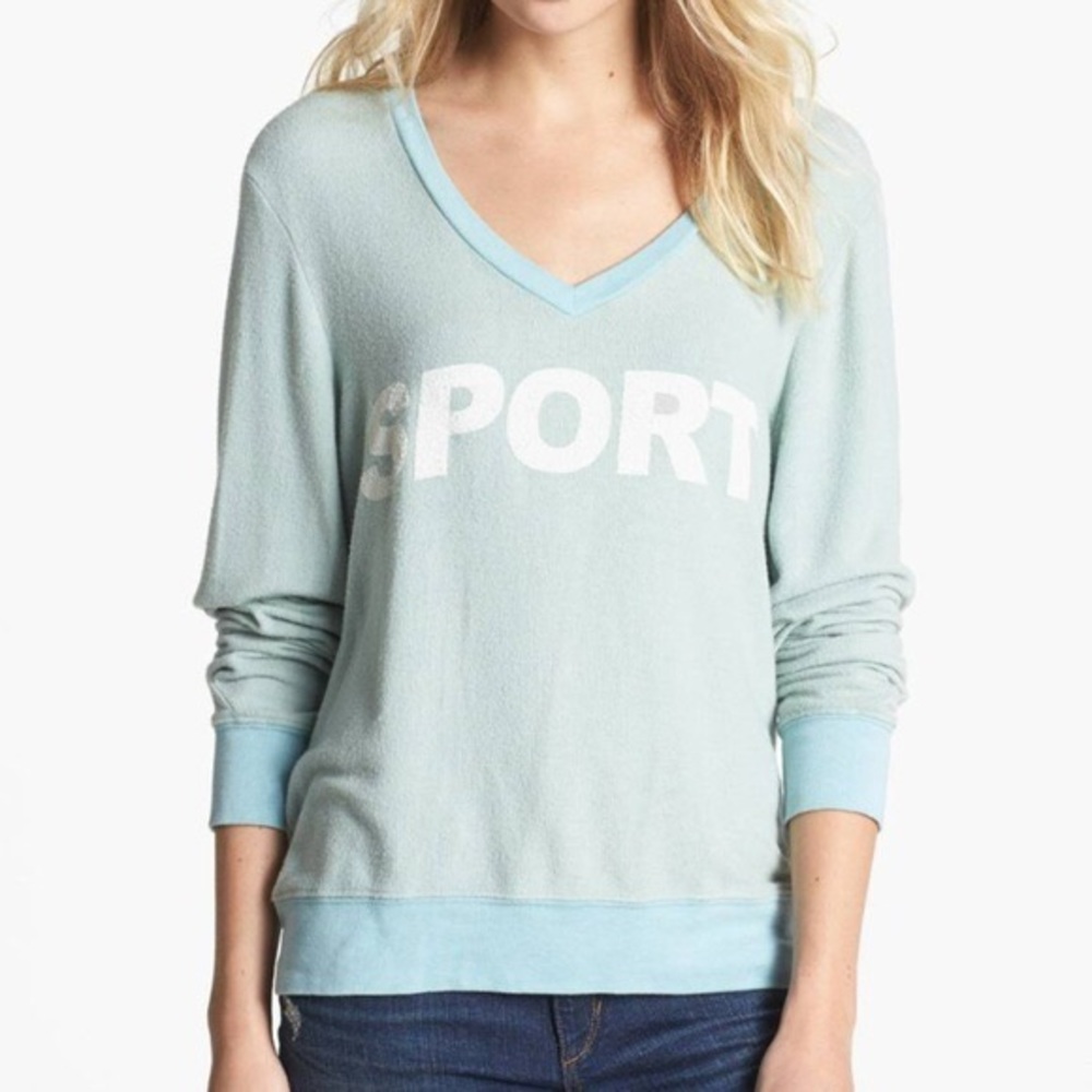 Wildfox “Sport” Baggy Beach Sweater